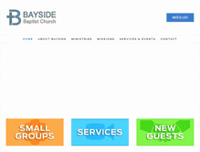 Tablet Screenshot of baysidebaptist.org